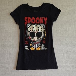 3Forty juniors/womens Jason mask graphic tee